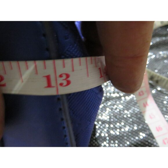 BOGO FORTEXO Cobalt Blue PU Diamond Pattern leather 3 bag crossbody set New - Picture 8 of 16